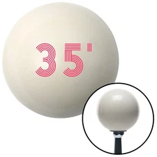 Pink 35 Year Retro Series Ivory Shift Knob w/ M16x1.5 Insert Shifter Auto Brody