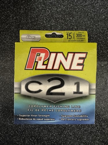 P-Line C21 Copolymer Fishing Line Clear 15 lb Test 300 yds (Est 85–95%) Clear