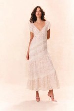 Loveshackfancy   Verene Tiered Floral  Maxi Dress    Size:0  $675 NWT