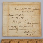 Odd Civil War 1865 Letter Autographed Gen. A. A. Humphreys Lincoln Death Day