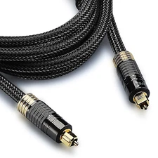 24K Gold Plated Toslink Digital Optical Audio Cable (S/PDIF) 