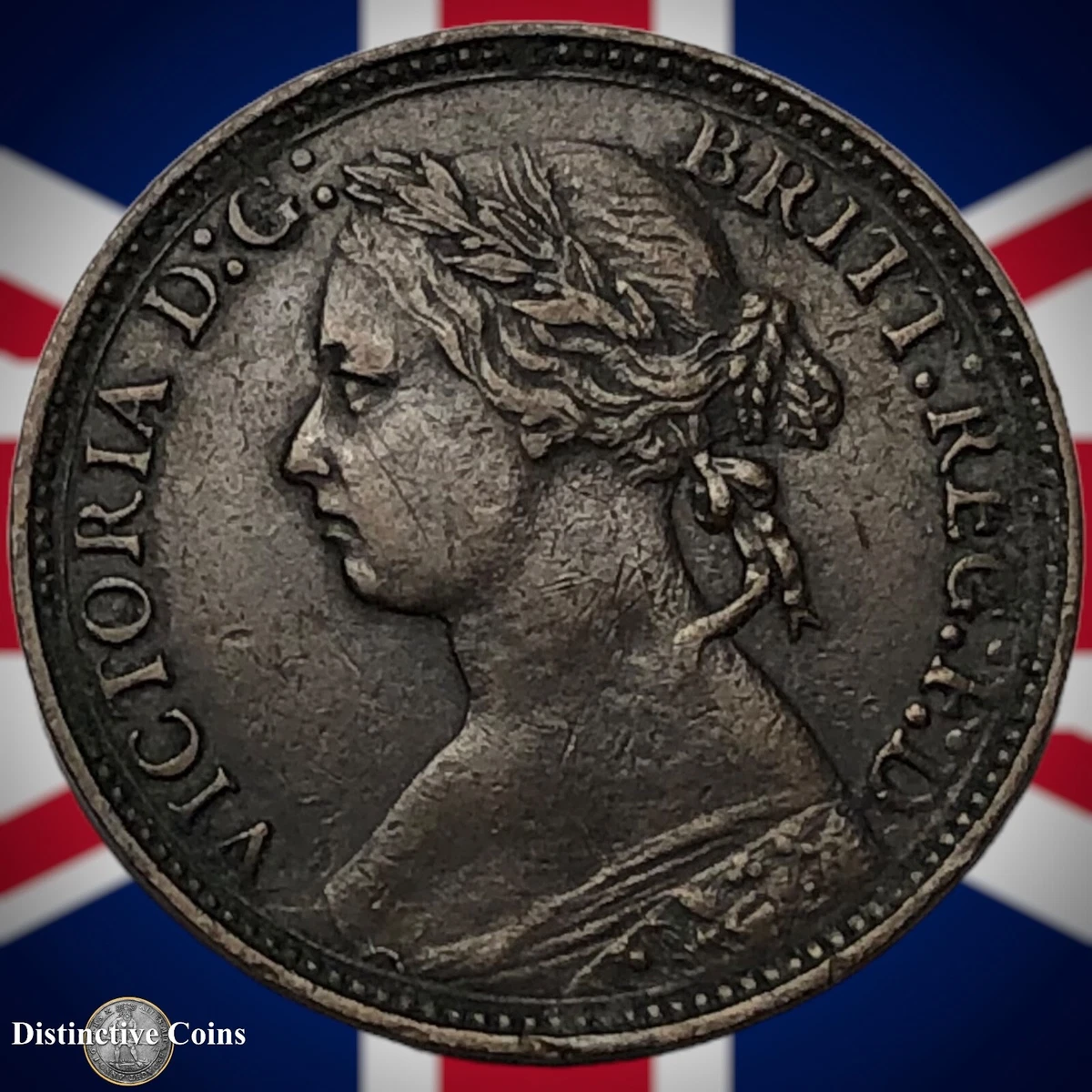 6806. 美品 1875年 イギリス ファージング 希少 Hミントマーク 1875 Year UK Farthings for sale | eBay