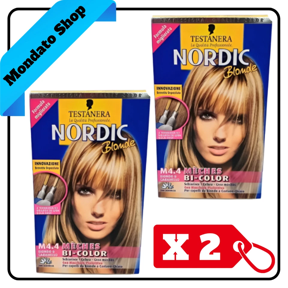 TESTANERA NORDIC BLONDE M 4.4 MECHES BIONDO CARAMELLO (X2)