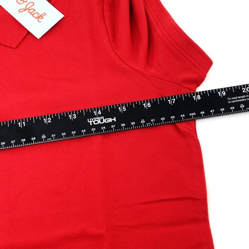 Cat & Jack Girls Size L Plus 10/12 Uniform Polo Shirt Collar Red - Picture 7 of 9