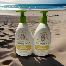 2 Pack Babyganics Moisturizing Daily Lotion Chamomile Verbena Shea Coco 17 Fl Oz