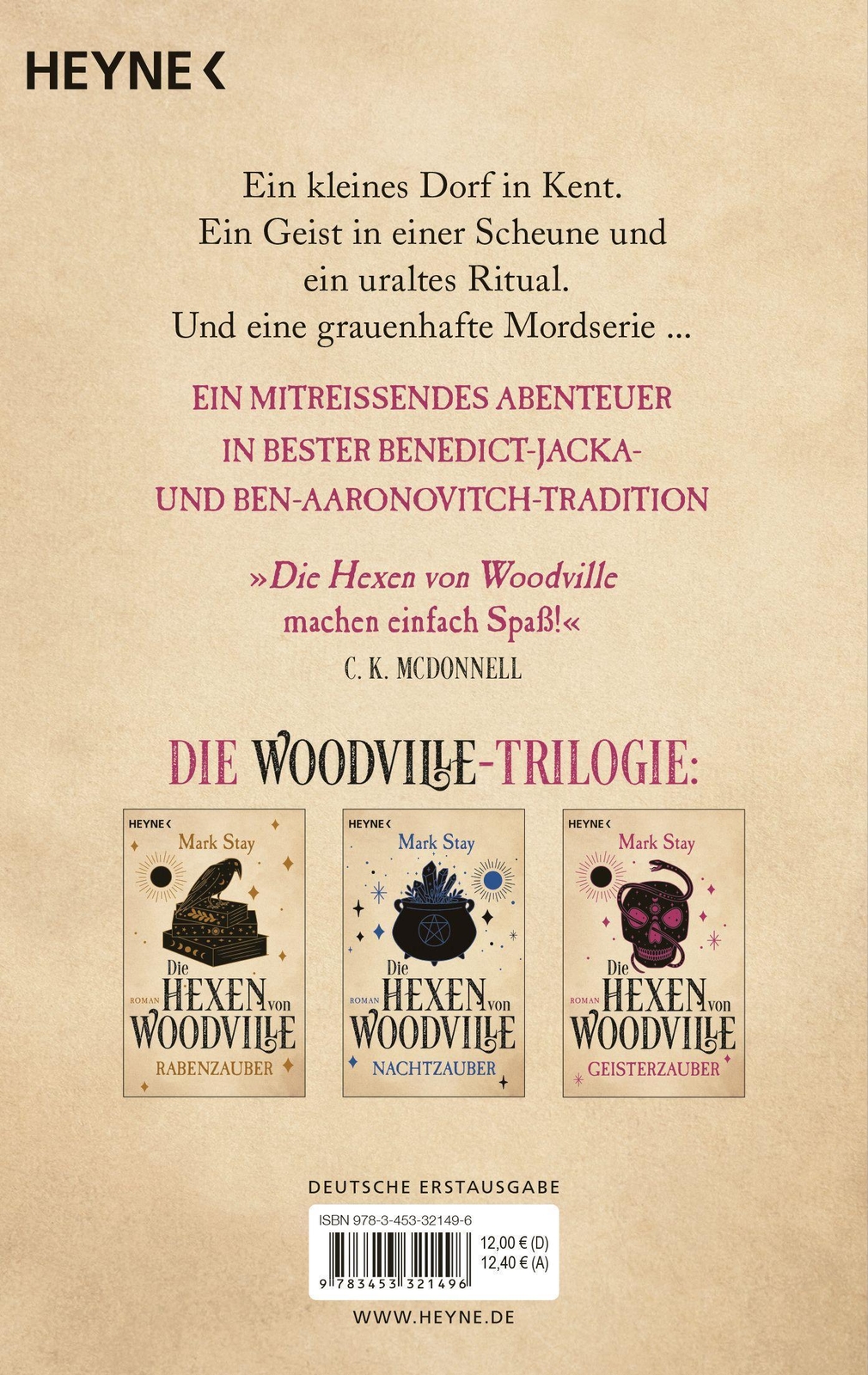 Thumbnail - Die Hexen Von Woodville - Geisterzauber | Mark Stay | Roman |