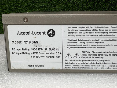 Pre Owned | Nokia Alcatel-Lucent 7210 SAS-Mxp 22F2C4SFP Switch w/ 1x DC PEM - Picture 13 of 14