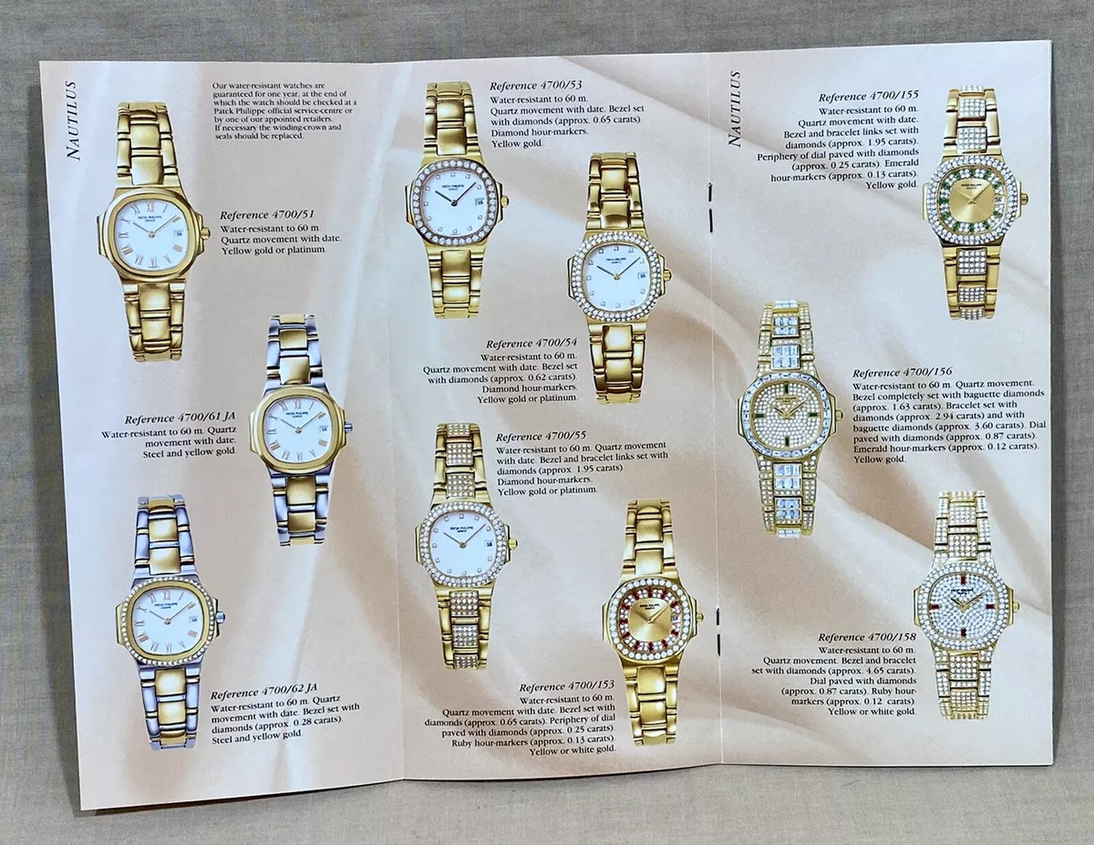 PATEK PHILIPPE 1996 Booklet Calatrava Golden Ellipse Gondolo 4809