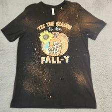 Size L Womens Top "Tis the Season to be Fall-Y" Fall Pumpkin