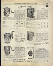 1926 PAPER AD Ice Cream Maker Freezer IXL Frost King Auto Vacuum Parts Lightning