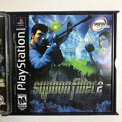 Syphon Filter 2 PlayStation PS1 Complete 2 Discs and Manual