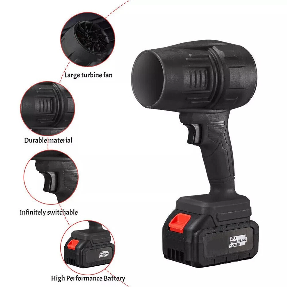 16500RPM Air Blower Super Fan Turbo Battery Powered Portable Jet Dry Mini Blower - Image 3 of 4