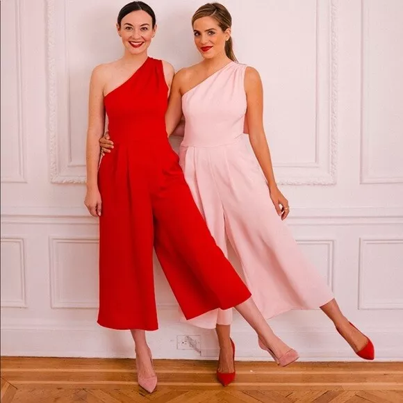 Gal meets shop glam red jumpsuit