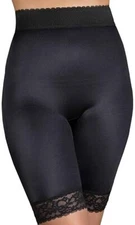 Rago Style 518 - High Waist Leg Shaper Light Shaping, Black, 8X