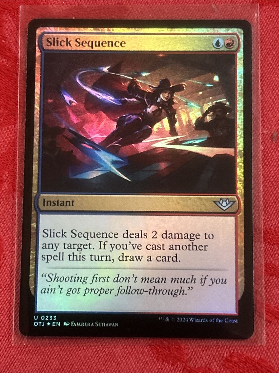 FOIL MTG - Slick Sequence - Outlaws of Thunder Junction NM FOIL MTG - Slick Sequence - Outlaws of Thunder Junction NM