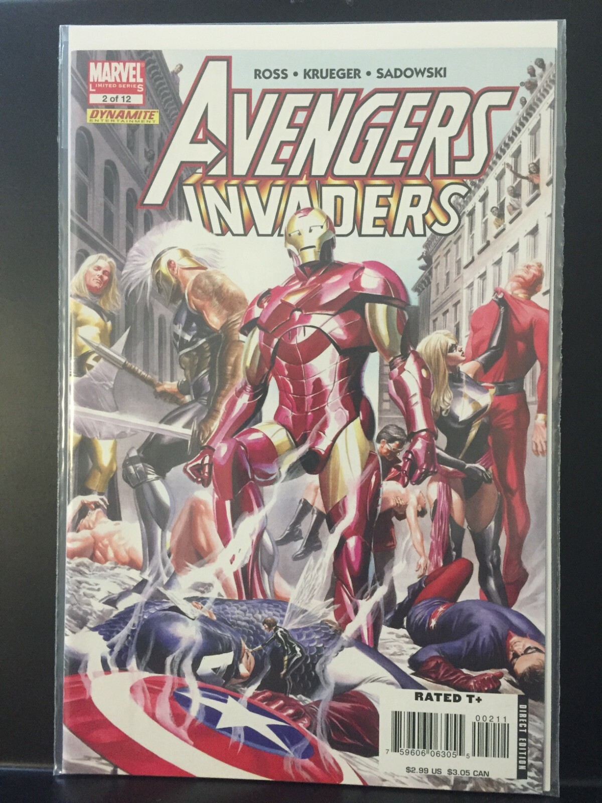 old marvel comics on Marvel Comics Avengers Invaders 1 July 2008 Variant Cover Old Soldiers Wars For Sale Online Ebay