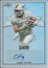 2020 Leaf Metal All-American Bowl Football CASEY FILKINS Autograph 10/25