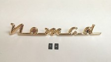 1955 1956 1957 Chevy Nomad Wagon Tailgate Emblem Script Gold Chevrolet Usa Made