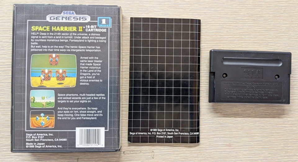 1988 Sega Genesis Space Harrier 2 II CIB *Very Good Condition* (#2) - Image 2 of 4