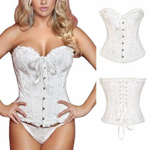 Christmas Corset Santa Lingerie for Women Santa Costume Sexy Bustier Corset Tops - Bild 25 von 26