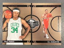 PAUL PIERCE / D J AUGUSTIN 2008-09 TOPPS CO-SIGNERS CHANGING FACES BRONZE 025/
