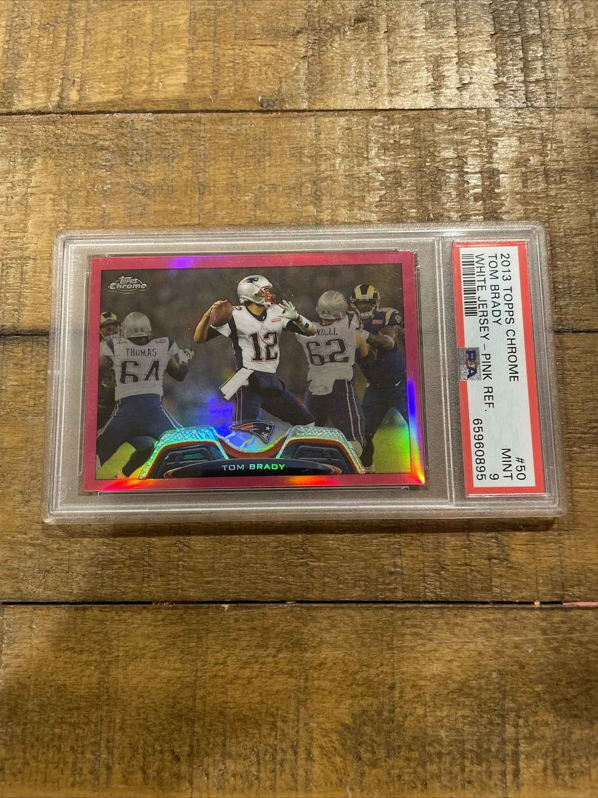 2013 Topps Chrome Tom Brady White Jersey - Pink Refractor #/399🐐🔥