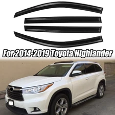 JDM Mugen Style Window Vent Visors Rain Guards For 2014-2019 Toyota Highlander