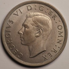 1947 Half Crown King George VI British Coin Great Britain Halfcrown