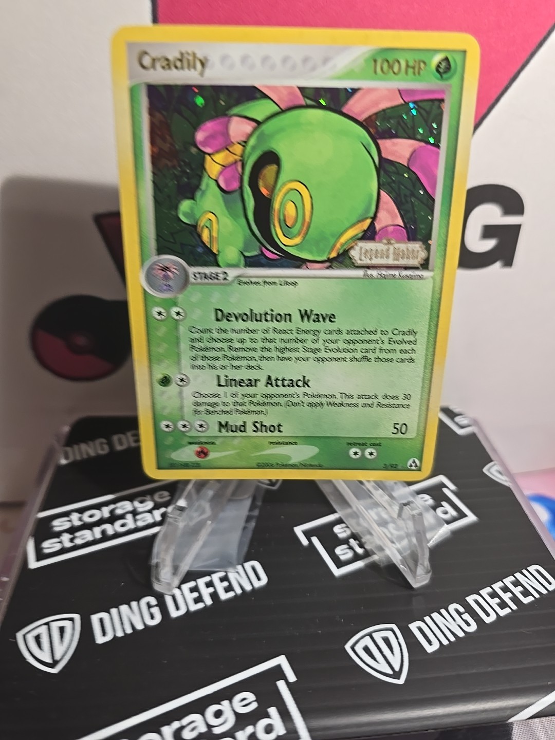 Cradily Legend Maker 3/92 NM Holo Stamp 2006 Pokemon TCG Card