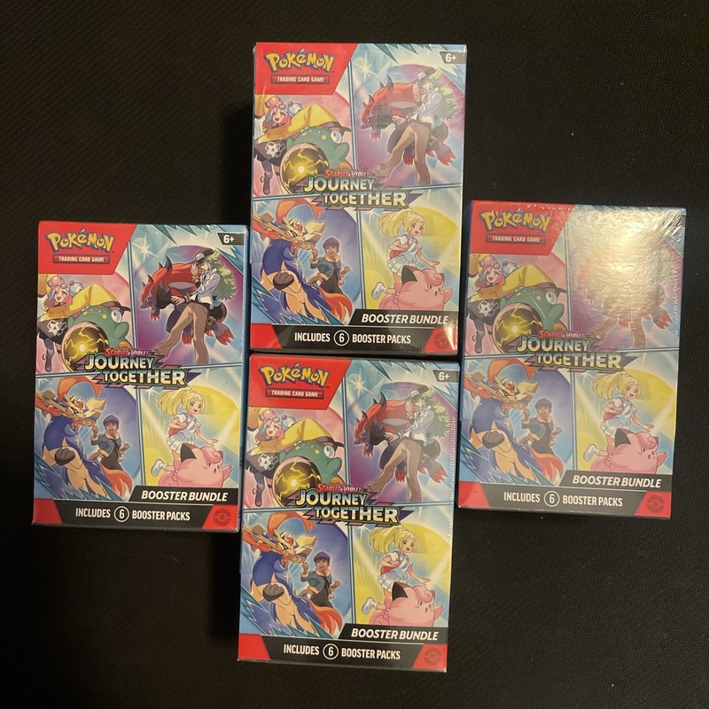 Pokémon TCG Scarlet & Violet—Journey Together Booster Bundle Box Lot of 4 Sealed