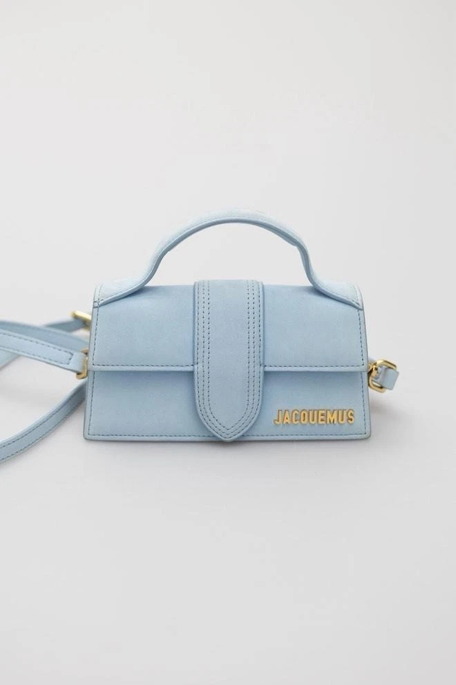 Jacquemus — ✨️💙 Jacquemus 💙✨️  Le Bambino Blue Suede Bag
