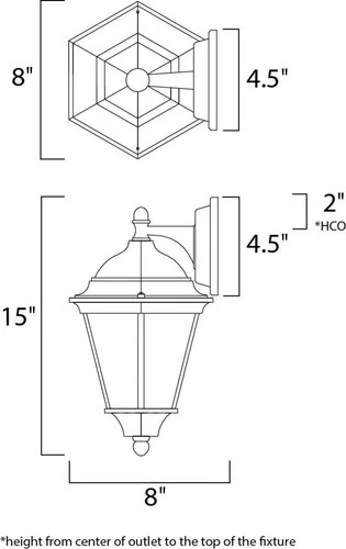 Maxim 1000 Westlake 15" 1-Light Wall Sconce - Picture 2 of 3