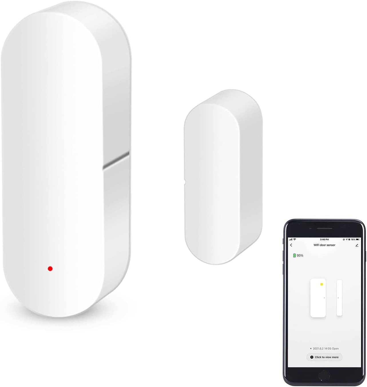 Sensore Finestra WiFi Smart Home | Rilevatore Apertura Porte Alexa Google