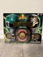 Bandai Mighty Morphin Power Rangers Legacy Morpher Green White Ranger...