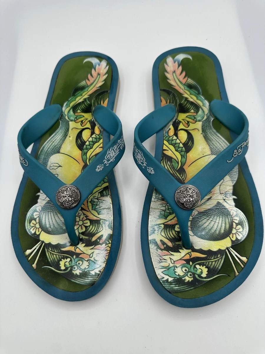 Ed Hardy Flip Flops products for sale | eBay display picture 2