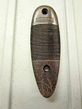 Remington Ribbed Black Butt Plate W/Remington Name 
