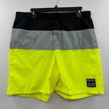 Vintage Billabong Board Shorts Men's 36 Bright Neon 90's 80's Actual 34" Waist