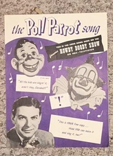 The Poll Parrot Song Howdy Doody Theme Vintage Sheet Music