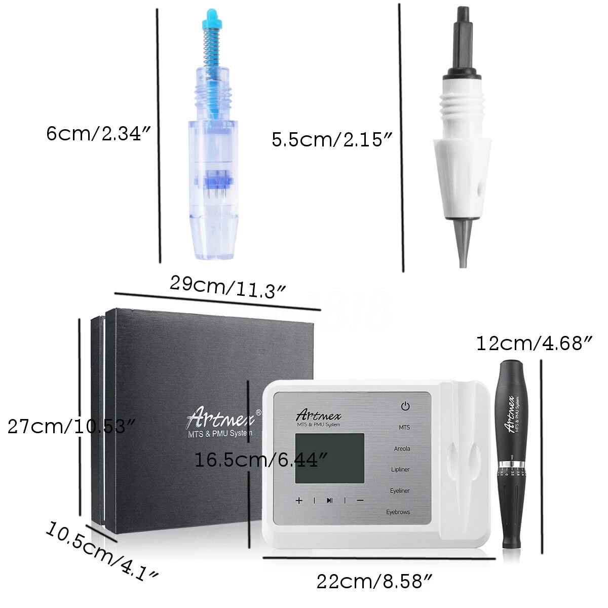 Electronic Portable Permanent Makeup Tattoo Machine Eye Brow Lip Rotary Pen image 7