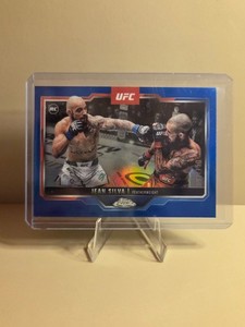 2025 Topps Chrome UFC Jean Silva Blue Refractor (RC) #56 /150