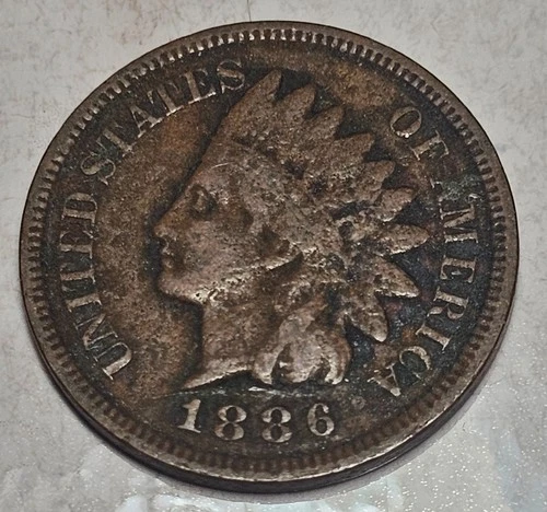 1886-P Indian Head Cent — photo from the most recent tracked eBay sale