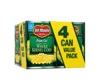 Del Monte Golden Sweet Whole kernel corn, Canned Vegetables 15.25 oz 4 Packs...