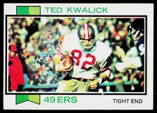 Ted Kwalick, 1973 Topps, #330, San Francisco 49ers,