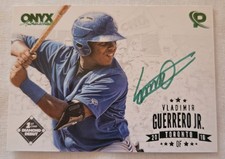 2016 Onyx Platinum Elite Green Auto /25 Vladimir Guerrero Jr #VG-PEA16 Autograph