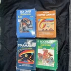 4Game Lot Atari 2600 Sports Lot Football  chopper, Command sky, diver start  ￼