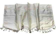 Cream Tassel Trim Rod Pocket Elegant Decorati...