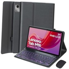 Keyboard Case for Lenovo Tab M11 11-Inch 2024 Model TB330FU/TB330XU Black
