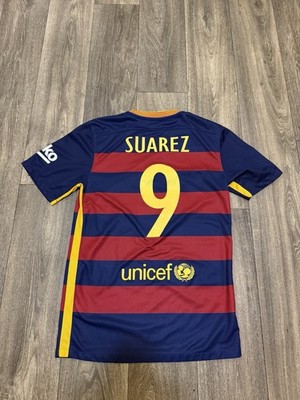 Luis Suárez BARCELONA 2014 2015 HOME FOOTBALL SHIRT SOCCER JERSEY