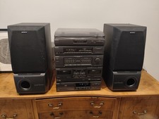 Sony XO-D301 Hi-Fi Stack System with Turntable Tape and CD Stereo & Subwoofers