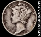 1945 Mercury Dime- Silver- Scarce Better Date- No Reserve #K2861